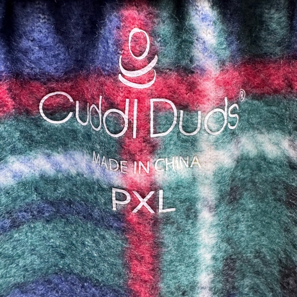 Cuddl Duds Women's PXL Plaid Fleece Pajama Pants Loungewear Sleepwear Warm‎ - Picture 2 of 6